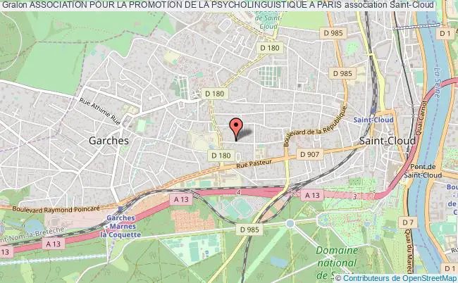 plan association Association Pour La Promotion De La Psycholinguistique A Paris Saint-Cloud