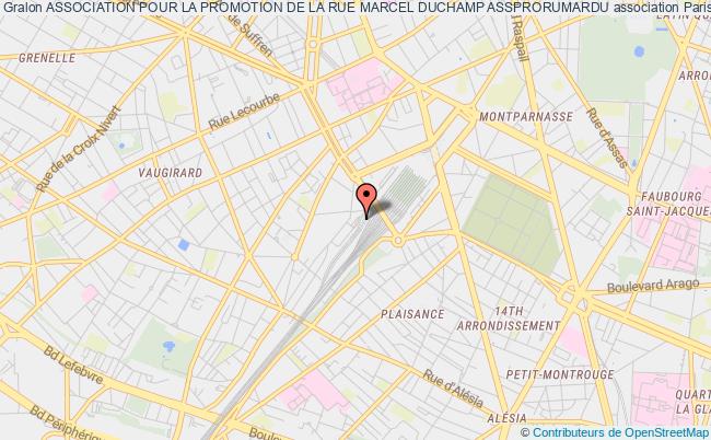 plan association Association Pour La Promotion De La Rue Marcel Duchamp Assprorumardu Paris