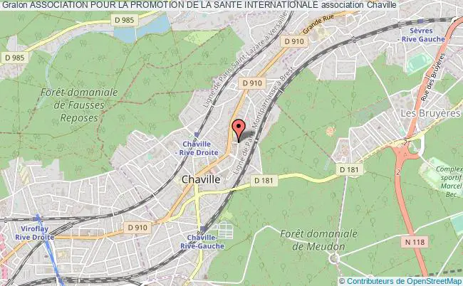 plan association Association Pour La Promotion De La Sante Internationale Chaville