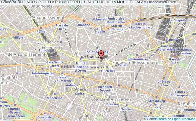 plan association Association Pour La Promotion Des Acteurs De La Mobilite (apam) Paris
