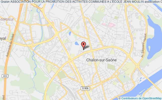 plan association Association Pour La Promotion Des Activites Communes A L'ecole Jean Moulin Chalon-sur-Saône