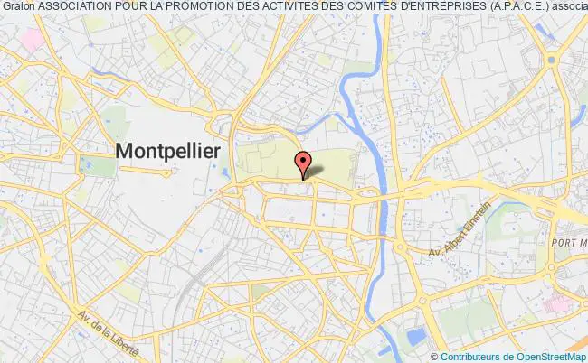 plan association Association Pour La Promotion Des Activites Des Comites D'entreprises (a.p.a.c.e.) Montpellier
