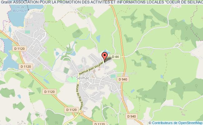 plan association Association Pour La Promotion Des Activites Et Informations Locales "coeur De Seilhac" Seilhac