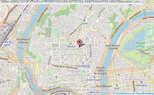 plan association Association Pour La Promotion Des Activites Independantes (apai) Lyon 4e Arrondissement