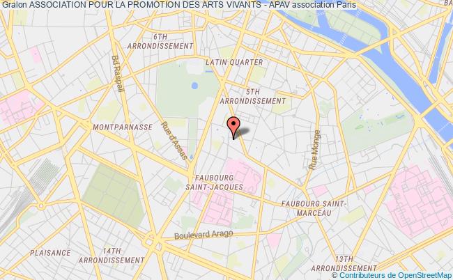 plan association Association Pour La Promotion Des Arts Vivants - Apav Paris