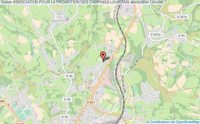 plan association Association Pour La Promotion Des Campings Lourdais Lourdes
