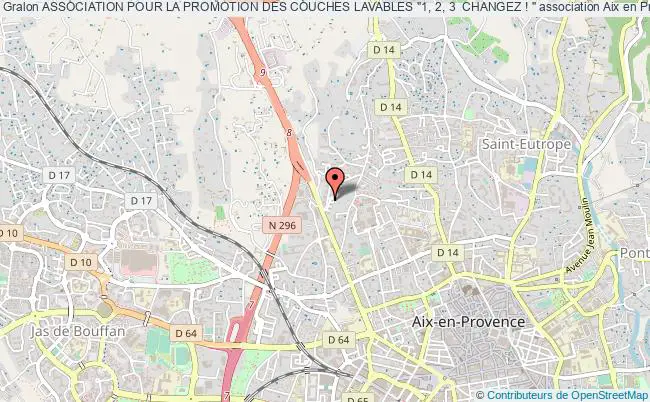plan association Association Pour La Promotion Des Couches Lavables "1, 2, 3  Changez ! " Aix-en-Provence