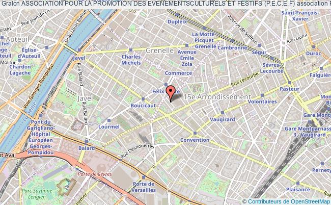 plan association Association Pour La Promotion Des Evenementsculturels Et Festifs (p.e.c.e.f) Paris