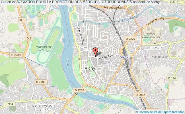 plan association Association Pour La Promotion Des Marches Du Bourbonnais Vichy
