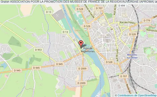 plan association Association Pour La Promotion Des Musees De France De La Region Auvergne (aproma) Moulins