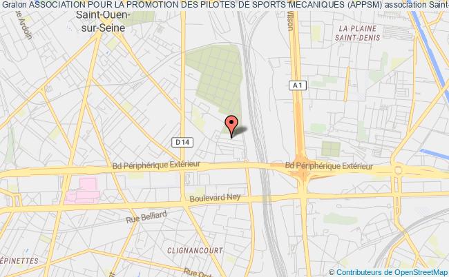 plan association Association Pour La Promotion Des Pilotes De Sports Mecaniques (appsm) Saint-Ouen-sur-Seine