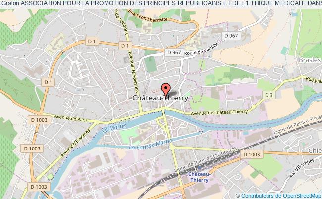 plan association Association Pour La Promotion Des Principes Republicains Et De L'ethique Medicale Dans Les HÔpitaux De Picardie Château-Thierry