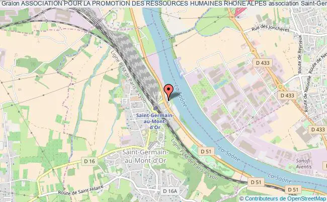 plan association Association Pour La Promotion Des Ressources Humaines Rhone Alpes Saint-Germain-au-Mont-d'Or