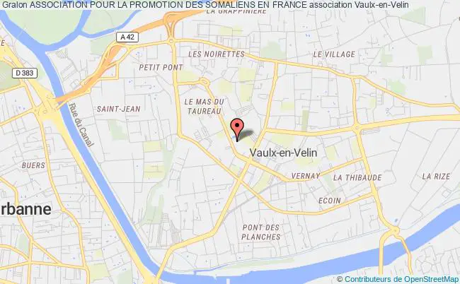 plan association Association Pour La Promotion Des Somaliens En France Vaulx-en-Velin
