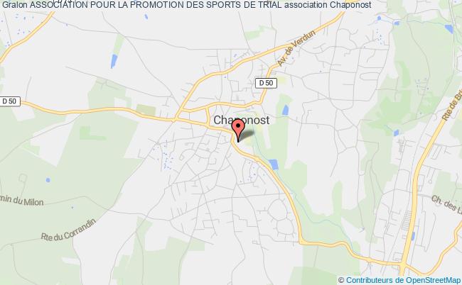 plan association Association Pour La Promotion Des Sports De Trial Chaponost