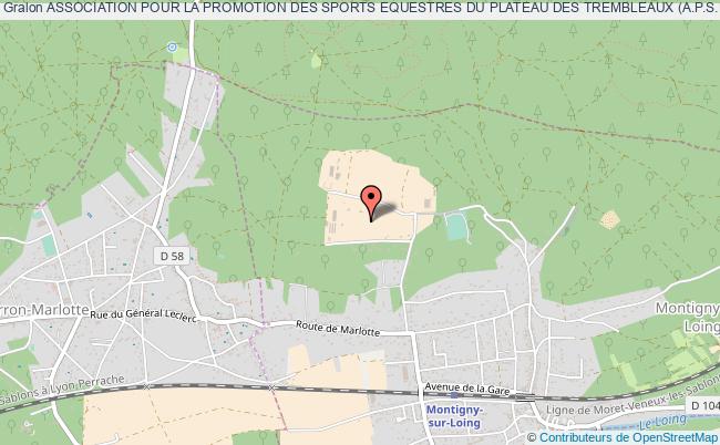 plan association Association Pour La Promotion Des Sports Equestres Du Plateau Des Trembleaux (a.p.s.e.p.t.) Montigny-sur-Loing