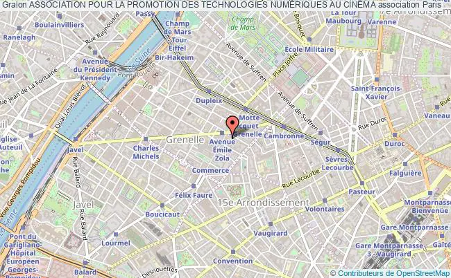 plan association Association Pour La Promotion Des Technologies NumÉriques Au CinÉma Paris 15e