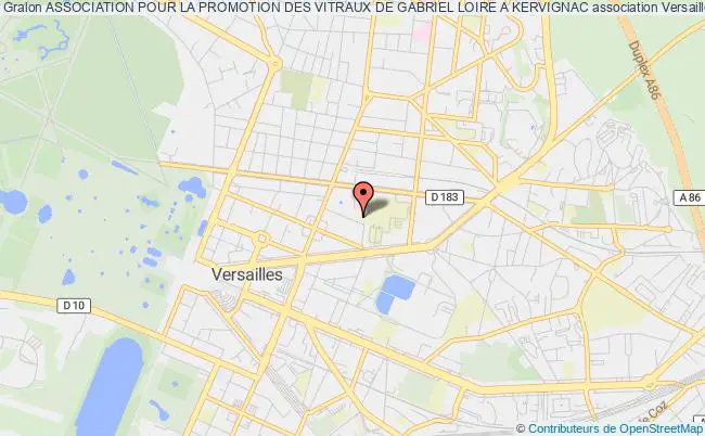 plan association Association Pour La Promotion Des Vitraux De Gabriel Loire A Kervignac Versailles