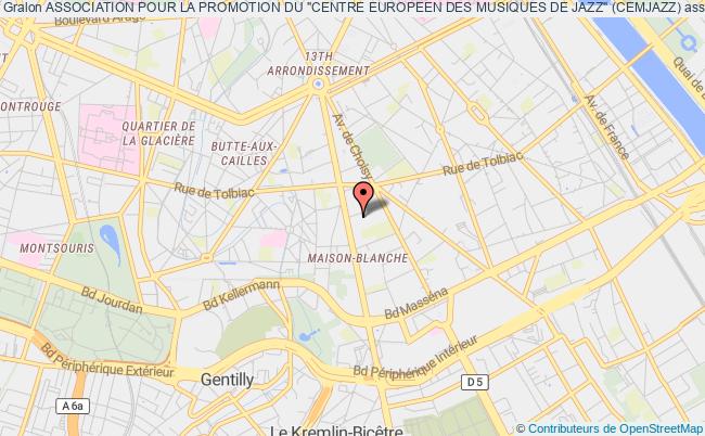 plan association Association Pour La Promotion Du "centre Europeen Des Musiques De Jazz" (cemjazz) Paris