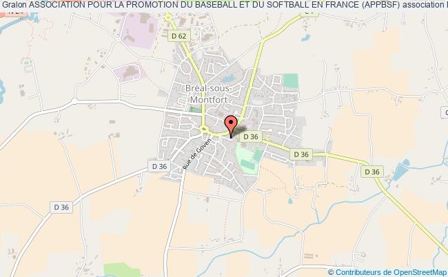 plan association Association Pour La Promotion Du Baseball Et Du Softball En France (appbsf) Bréal-sous-Montfort