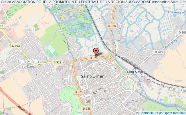 plan association Association Pour La Promotion Du Football De La RÉgion Audomaroise Saint-Omer