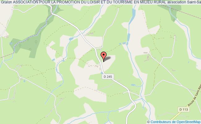 plan association Association Pour La Promotion Du Loisir Et Du Tourisme En Milieu Rural Saint-Sauvier