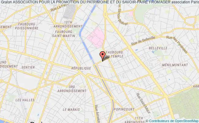 plan association Association Pour La Promotion Du Patrimoine Et Du Savoir-faire Fromager Paris