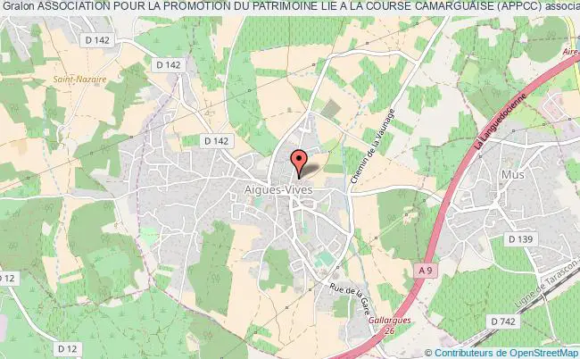 plan association Association Pour La Promotion Du Patrimoine Lie A La Course Camarguaise (appcc) Aigues-Vives
