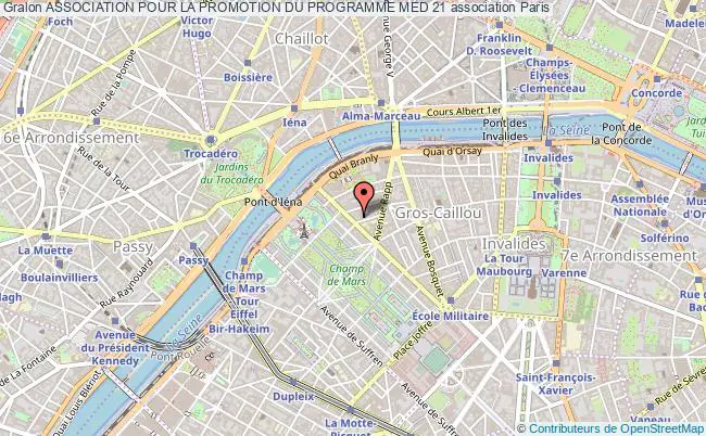 plan association Association Pour La Promotion Du Programme Med 21 Paris
