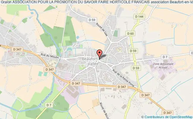 plan association Association Pour La Promotion Du Savoir Faire Horticole Francais Beaufort-en-Anjou