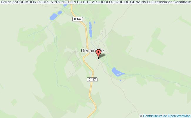 plan association Association Pour La Promotion Du Site Archeologique De Genainville Genainville
