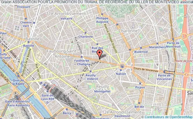 plan association Association Pour La Promotion Du Travail De Recherche Du Taller De Montevideo Paris