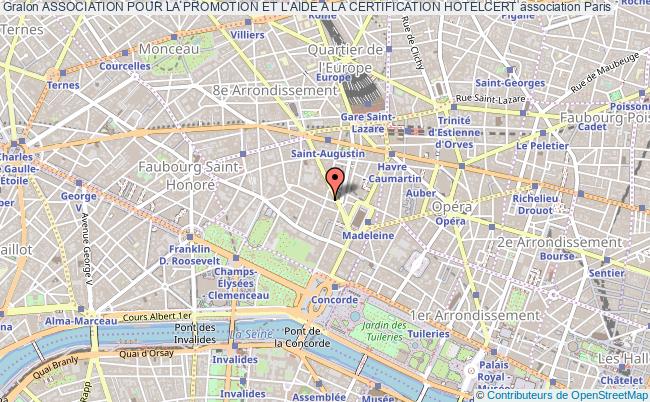 plan association Association Pour La Promotion Et L'aide A La Certification Hotelcert Paris