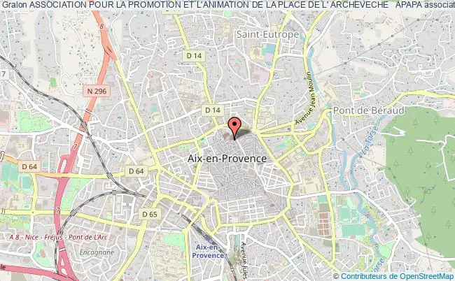 plan association Association Pour La Promotion Et L'animation De La Place De L' Archeveche   Apapa Aix-en-Provence