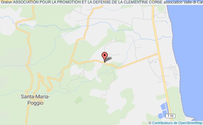 plan association Association Pour La Promotion Et La Defense De La Clementine Corse Valle-di-Campoloro
