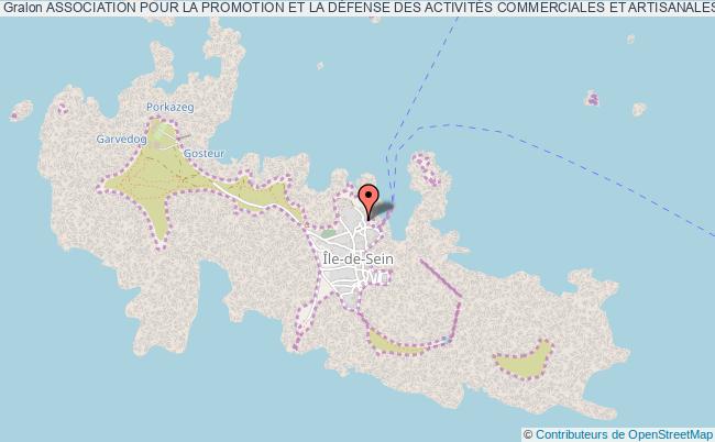plan association Association Pour La Promotion Et La DÉfense Des ActivitÉs Commerciales Et Artisanales SÉnanes Île-de-Sein