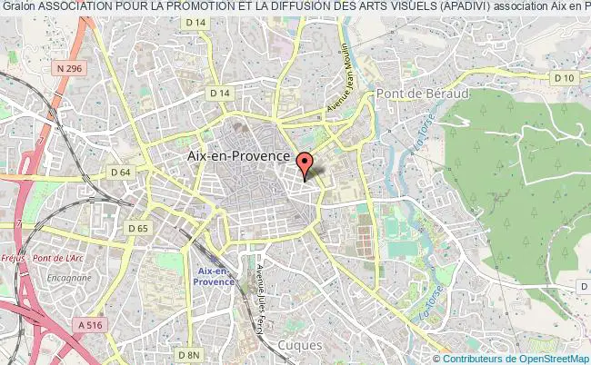 plan association Association Pour La Promotion Et La Diffusion Des Arts Visuels (apadivi) Aix-en-Provence