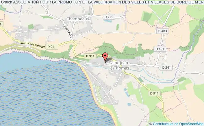 plan association Association Pour La Promotion Et La Valorisation Des Villes Et Villages De Bord De Mer Dans La Baie Du Mont Saint Michel Saint-Jean-le-Thomas