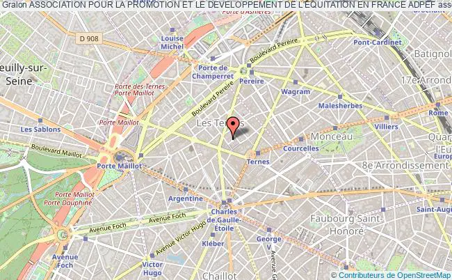 plan association Association Pour La Promotion Et Le Developpement De L'equitation En France Adpef Paris
