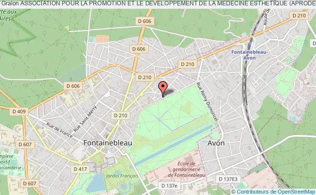 plan association Association Pour La Promotion Et Le Developpement De La Medecine Esthetique (aprodeme) Fontainebleau