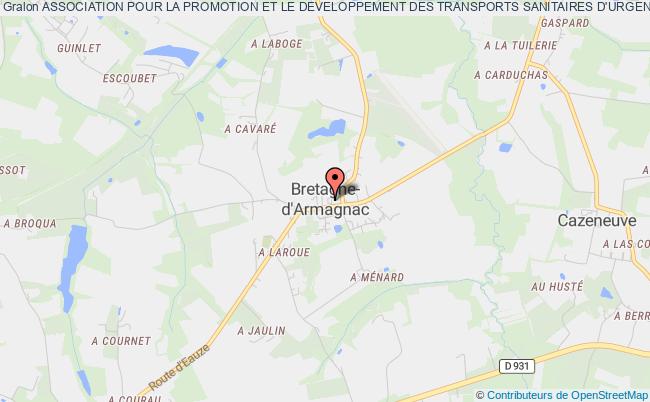 plan association Association Pour La Promotion Et Le Developpement Des Transports Sanitaires D'urgence (atsu 32) Bretagne-d'Armagnac