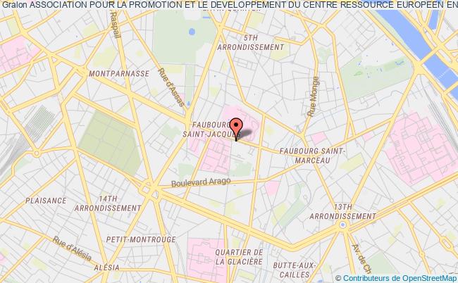plan association Association Pour La Promotion Et Le Developpement Du Centre Ressource Europeen En Clinique Transculturelle Paris