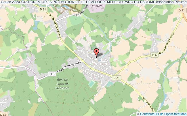 plan association Association Pour La Promotion Et Le Developpement Du Parc Du Radome Pleumeur-Bodou