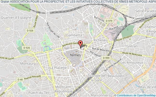 plan association Association Pour La Prospective Et Les Initiatives Collectives De NÎmes Metropole-aspic NÎmes Metropole Nîmes