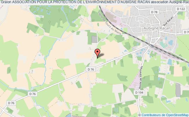plan association Association Pour La Protection De L'environnement D'aubigne Racan Aubigné-Racan