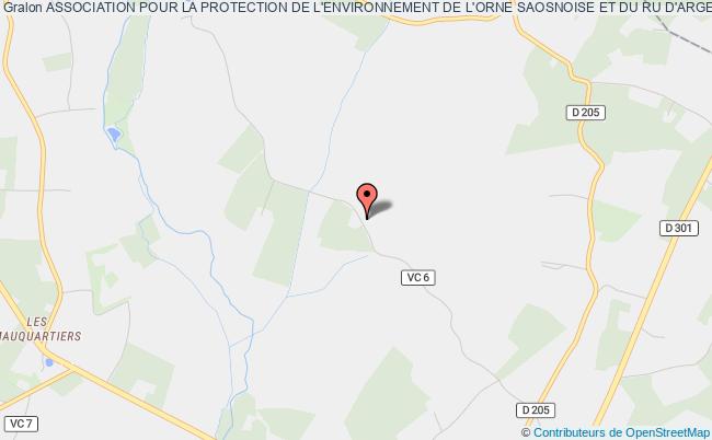 plan association Association Pour La Protection De L'environnement De L'orne Saosnoise Et Du Ru D'argenson Saint-Cosme-en-Vairais