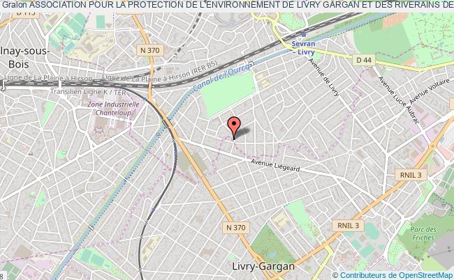 plan association Association Pour La Protection De L'environnement De Livry Gargan Et Des Riverains De Sevran Sud (a.p.e.l.g) Livry-Gargan