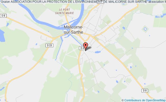 plan association Association Pour La Protection De L'environnement De Malicorne Sur Sarthe Malicorne-sur-Sarthe
