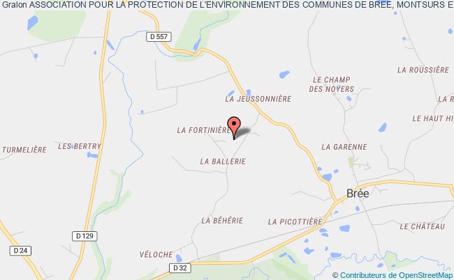 plan association Association Pour La Protection De L'environnement Des Communes De Bree, Montsurs Et Saint-ouen-des-vallons Brée