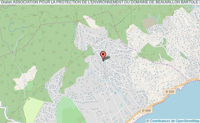 plan association Association Pour La Protection De L'environnement Du Domaine De Beauvallon Bartole Grimaud